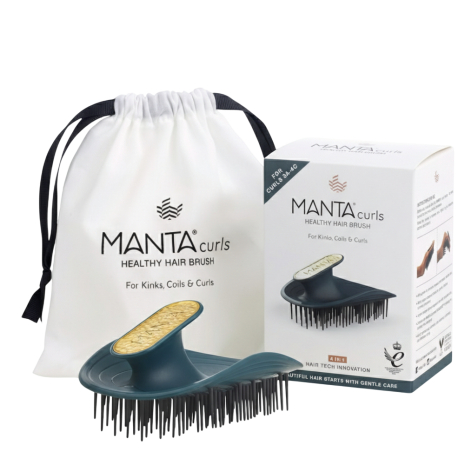 Щітка для кучерявого та хвилястого волосся зеленая MANTA Brush Щітка для кучерявого та хвилястого волосся зеленая MANTA Brush