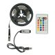 LED стрічка USB RGB 5V, IP 20, 3м, з Bluetooth та пультом, на самоклейці