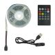 LED лента USB RGB 5V, IP 20, 10м, с пультом, на самоклейке