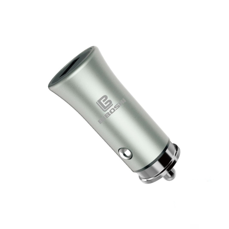 Автомобільний зарядний пристрій Biboshi Z02 1 USB QC5.0 silver Автомобільний зарядний пристрій Biboshi Z02 1 USB QC5.0 silver