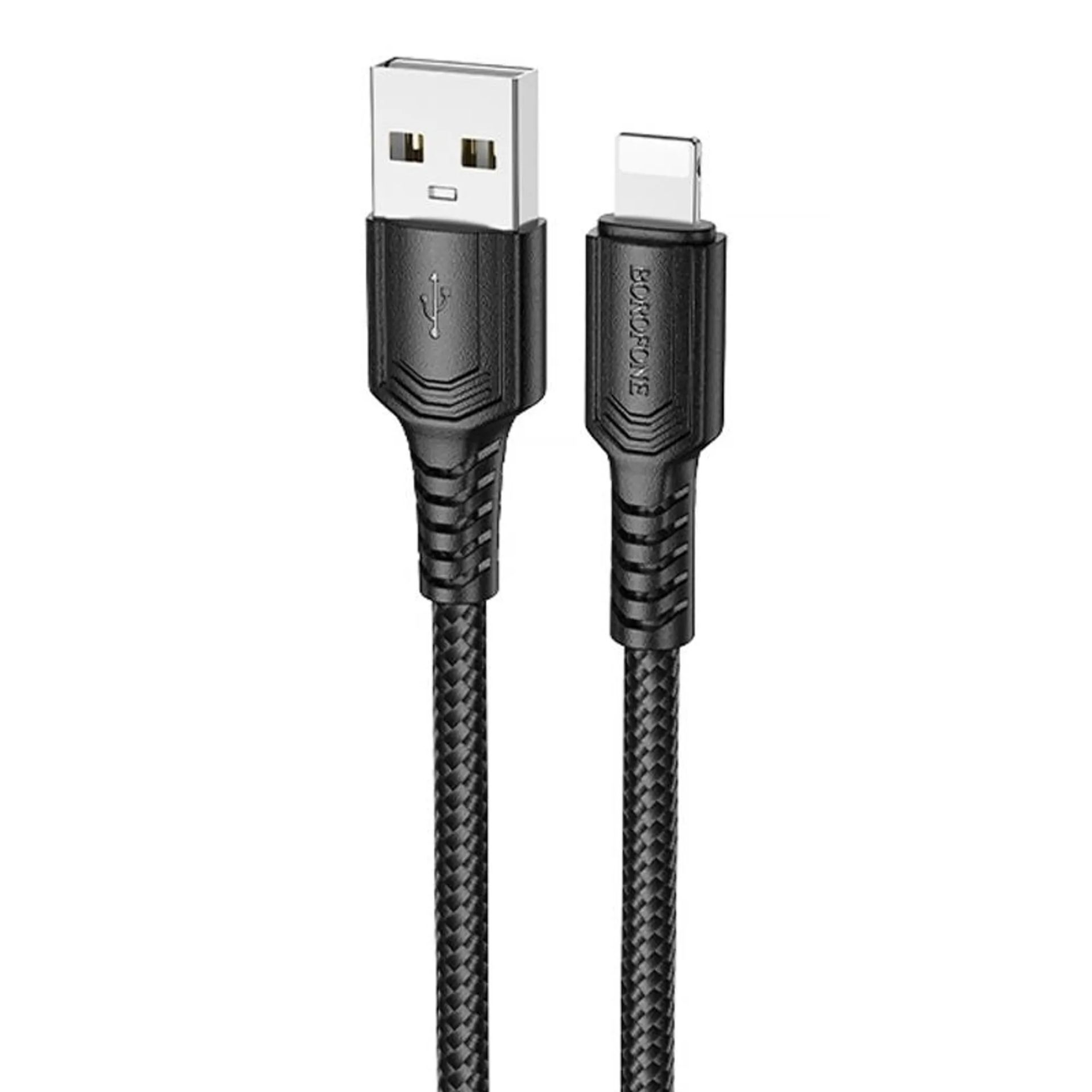 USB Borofone BX116 Lightning 2.4A Черный USB Borofone BX116 Lightning 2.4A Черный