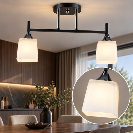 Декоративная люстра Sirius B N5458/2 черная с хромом Декоративная люстра Sirius B N5458/2 черная с хромом