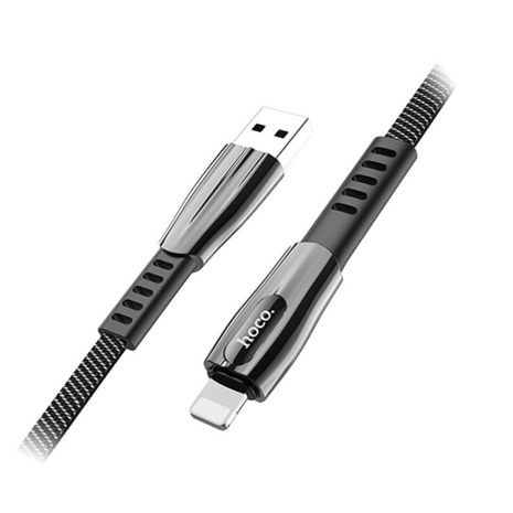 USB Кабель HOCO U70 USB - Lightning (1.2М) (темно-сірий) USB Кабель HOCO U70 USB - Lightning (1.2М) (темно-сірий)