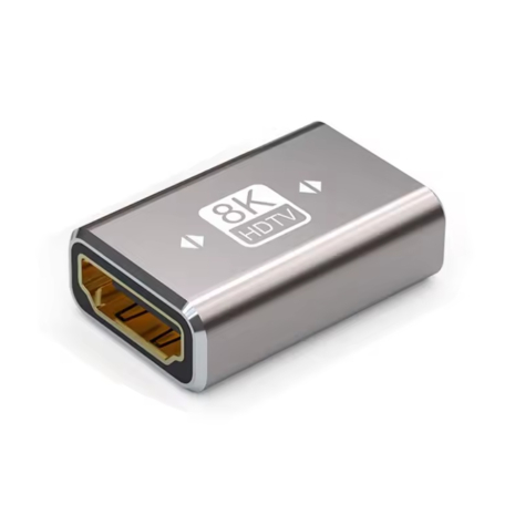 З'єднувач HDMI 2.1 8K 60Hz/4K 144Hz "Мама-мама", металевий, 30mm, Purple