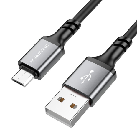 Кабель Borofone BX83 USB to MicroUSB 1m чорний Кабель Borofone BX83 USB to MicroUSB 1m чорний