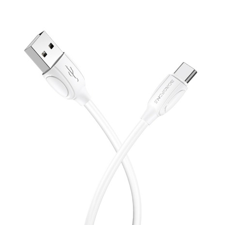 Кабель Borofone BX19 USB to Type-C 1m білий Кабель Borofone BX19 USB to Type-C 1m білий