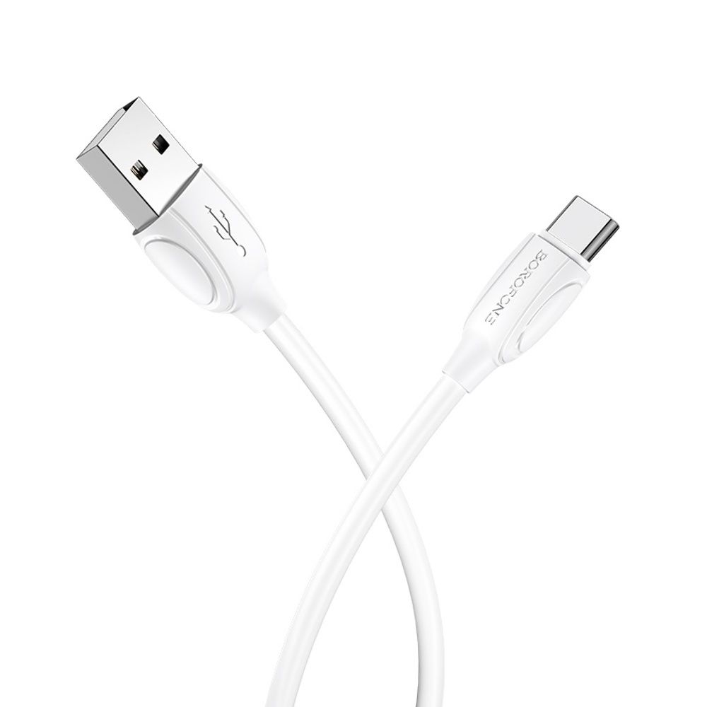 Кабель Borofone BX19 USB to Type-C 1m белый Кабель Borofone BX19 USB to Type-C 1m белый