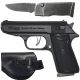 Запальничка пістолет Walther PPK турбо газова металева з ножем 12,5 х 9 см