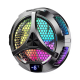 Магнітний RGB-кулер X42 15W (9V/2A Max) радіаторний (2 режими охолодження) з універсальним дисплеєм для планшета/ноутбука, 100x30mm, Type-C, Black Магнітний RGB-кулер X42 15W (9V/2A Max) радіаторний (2 режими охолодження) з універсальним дисплеєм для планшета/ноутбука, 100x30mm, Type-C, Black