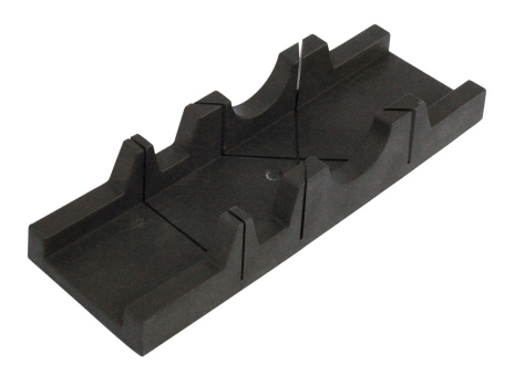 Стусло столярное пластиковое 300 × 65 × 40 мм 45/90° круглый брус Ø 50 мм MASTERTOOL 14-3830
