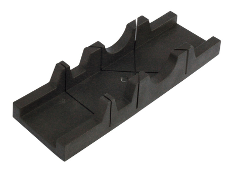 Стусло столярное пластиковое 300 × 65 × 40 мм 45/90° круглый брус Ø 50 мм MASTERTOOL 14-3830