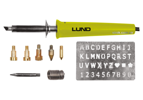 Паяльник-випалювач по дереву LUND 30 Вт 400°C з наконечниками 11 шт. Vorel 78890 Паяльник-випалювач по дереву LUND 30 Вт 400°C з наконечниками 11 шт. Vorel 78890