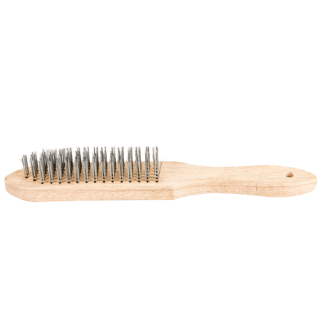 Щітка дротяна, 6 рядів дроту, дерев'яна рукоятка Top Tools 14A606 Щітка дротяна, 6 рядів дроту, дерев'яна рукоятка Top Tools 14A606