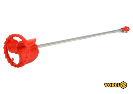 Миксер для краски пластиковый оцинкованный Ø80 х 500 мм HEX-8 мм Vorel 09077 Миксер для краски пластиковый оцинкованный Ø80 х 500 мм HEX-8 мм Vorel 09077