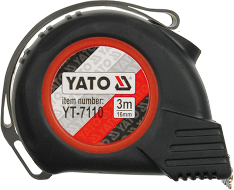 Рулетка з нейлоновим покриттям та магнітами 3 м х 16 мм Yato YT-7110 Рулетка з нейлоновим покриттям та магнітами 3 м х 16 мм Yato YT-7110