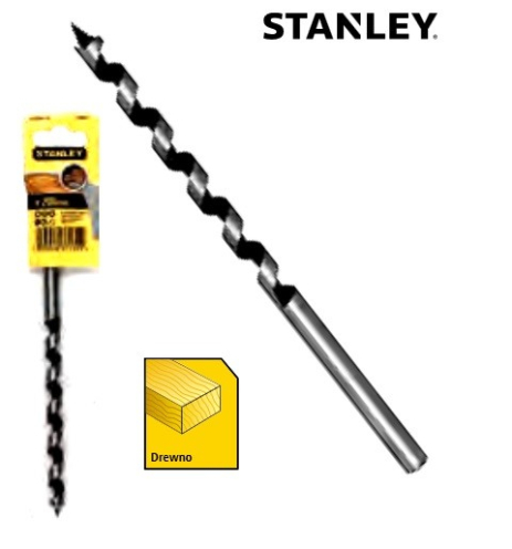 Свердло по дереву спіральне Ø = 12 мм, l = 200 мм Stanley STA52100-QZ Свердло по дереву спіральне Ø = 12 мм, l = 200 мм Stanley STA52100-QZ