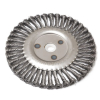 Кордщетка дисковая стальная витая для УШМ 200мм RockForce FORSAGE RF-BWF108 Кордщетка дисковая стальная витая для УШМ 200мм RockForce FORSAGE RF-BWF108