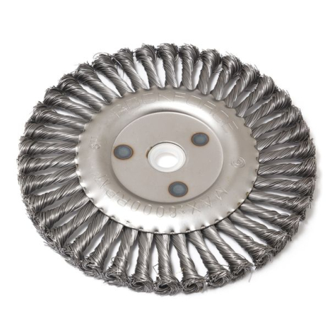 Кордщетка дискова сталева кручена для УШМ 200мм RockForce FORSAGE RF-BWF108 Кордщетка дискова сталева кручена для УШМ 200мм RockForce FORSAGE RF-BWF108