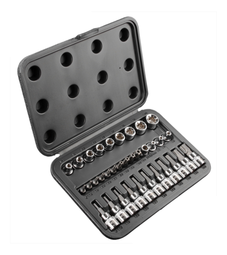 Наконечники torx 3/8" набір 34 шт. NEO 08-711 Наконечники torx 3/8" набір 34 шт. NEO 08-711