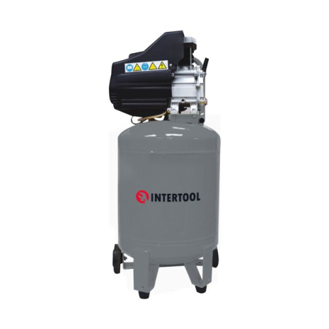 Компрессор, 50 л, вертикальный, 1,5 кВт, 220 В, 8 атм, 206 л/мин, 63 дБ INTERTOOL PT-0019 Компрессор, 50 л, вертикальный, 1,5 кВт, 220 В, 8 атм, 206 л/мин, 63 дБ INTERTOOL PT-0019