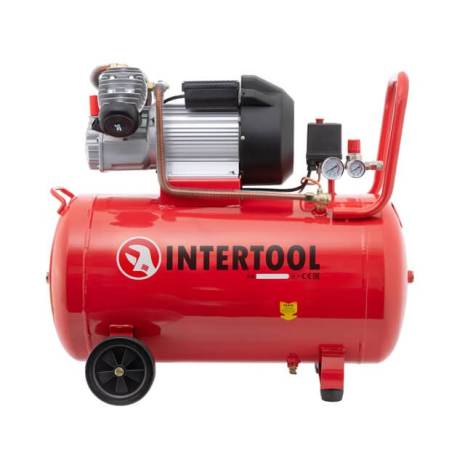 Компрессор, 100 л, 3,0 кВт, 220 В, 10 атм, 420 л/мин, 2 цилиндра, 93 дБ INTERTOOL PT-0008 Компрессор, 100 л, 3,0 кВт, 220 В, 10 атм, 420 л/мин, 2 цилиндра, 93 дБ INTERTOOL PT-0008
