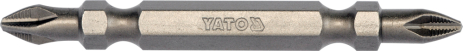 Набо викруткових насадок двосторонніх 1/4" PH2/PH2 65 мм 10 шт Yato YT-04812 Набо викруткових насадок двосторонніх 1/4" PH2/PH2 65 мм 10 шт Yato YT-04812