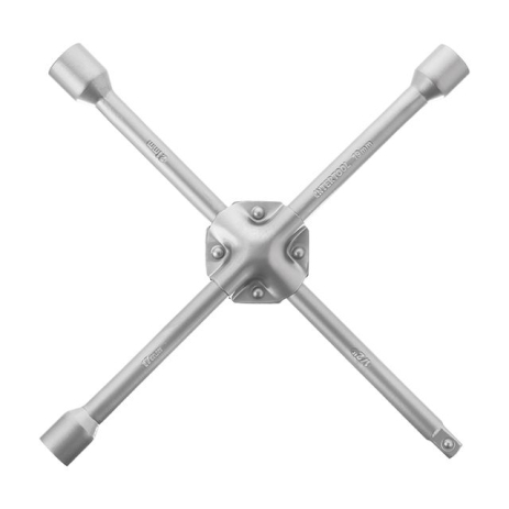 Ключ баллонный крестовой, укрепленный, 1/2", 355×16 мм, 17×19×21 мм INTERTOOL HT-1604 Ключ баллонный крестовой, укрепленный, 1/2", 355×16 мм, 17×19×21 мм INTERTOOL HT-1604