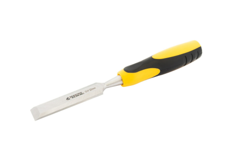 Стамеска плоска по дереву ударна CrV 22 мм із двокомпонентною ручкою MASTERTOOL 14-1522 Стамеска плоска по дереву ударна CrV 22 мм із двокомпонентною ручкою MASTERTOOL 14-1522