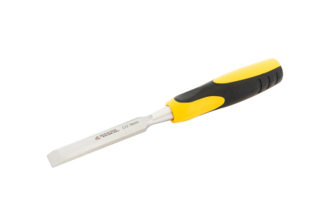 Стамеска плоска по дереву ударна CrV 18 мм із двокомпонентною ручкою MASTERTOOL 14-1518 Стамеска плоска по дереву ударна CrV 18 мм із двокомпонентною ручкою MASTERTOOL 14-1518