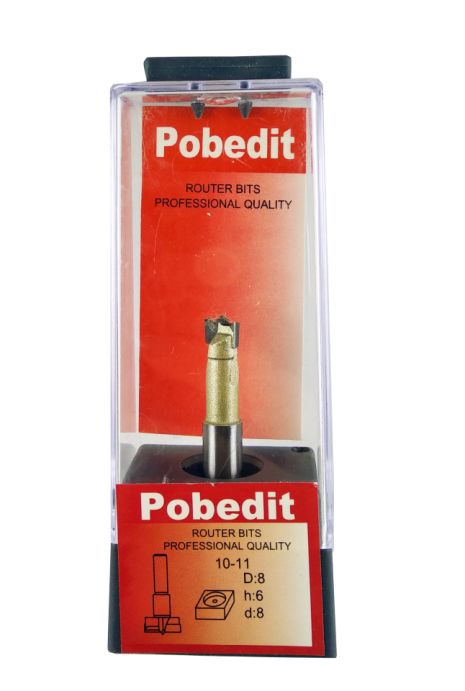 Фреза Форстнера D-8 мм, d-8 мм Pobedit P-1011-08-08 Фреза Форстнера D-8 мм, d-8 мм Pobedit P-1011-08-08