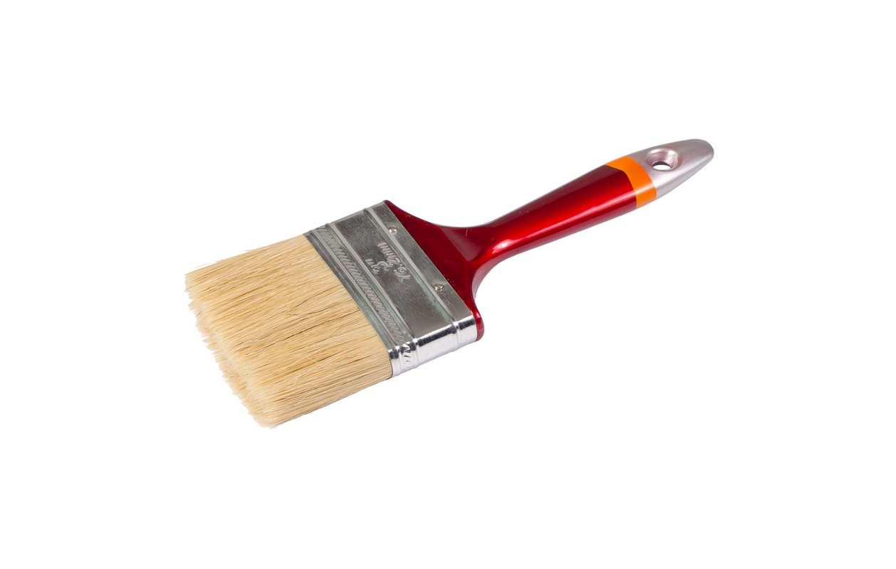 Пензель малярський флейцевий "ЄВРО" 3.0" 75 мм/16 мм/51 мм MASTERTOOL 91-1475 Пензель малярський флейцевий "ЄВРО" 3.0" 75 мм/16 мм/51 мм MASTERTOOL 91-1475
