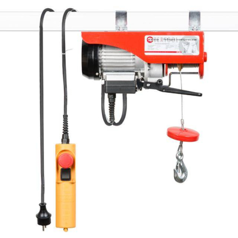 Лебідка електрична, 230 В, 0,5 кВт, 125/250 кг, трос: 3,0 мм × 12 м INTERTOOL GT1481 Лебідка електрична, 230 В, 0,5 кВт, 125/250 кг, трос: 3,0 мм × 12 м INTERTOOL GT1481