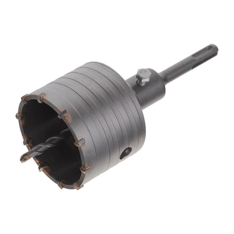 Свердло корончате по бетону 75 мм, перехідник SDS-Plus 100 мм INTERTOOL SD-7075
