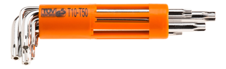 Набір ключів Torx з отвором T10-T50 8 од. NEO 09-524 Набір ключів Torx з отвором T10-T50 8 од. NEO 09-524
