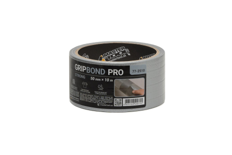 Лента армированная GripBond Pro Strong t 70°C 50 мм×10 м серая MASTERTOOL 77-2510