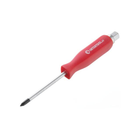 Отвертка ударная PH1*75мм, CrV INTERTOOL HT-0486