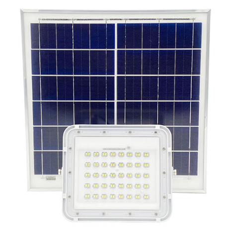 Аккумуляторный прожектор светодиодный 200W (LiFePO4, 30000mAh) с солнечной панелью (6V 40W) PROTESTER SLFL2001
