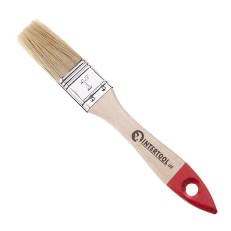 Кисть флейцевая 25*10*42мм INTERTOOL KT-1225 Кисть флейцевая 25*10*42мм INTERTOOL KT-1225