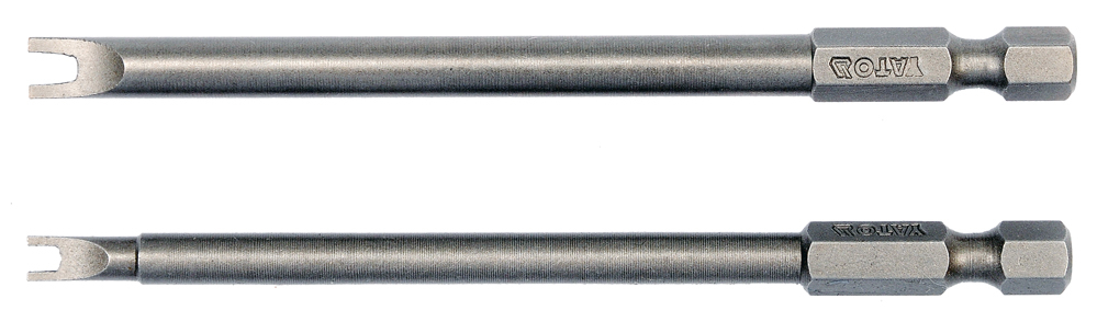 Набор отверточных насадок Spanner 1/4" №6 и №10 100 мм 2 шт Yato YT-0499 Набор отверточных насадок Spanner 1/4" №6 и №10 100 мм 2 шт Yato YT-0499