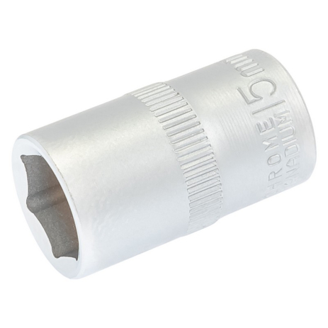 Головка торцева 6-гранна ½" 15 мм L 40 мм CrV MASTERTOOL 78-0015 Головка торцева 6-гранна ½" 15 мм L 40 мм CrV MASTERTOOL 78-0015