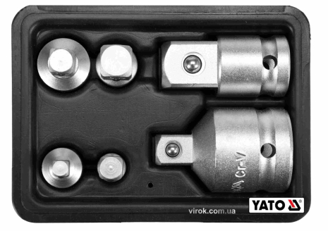 Редукционный набор головок 6 шт в чемодане Yato YT-10671 Редукционный набор головок 6 шт в чемодане Yato YT-10671