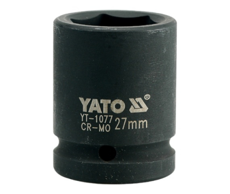 Головка торцевая ударная шестигранная 3/4" 27 мм Yato YT-1077 Головка торцевая ударная шестигранная 3/4" 27 мм Yato YT-1077