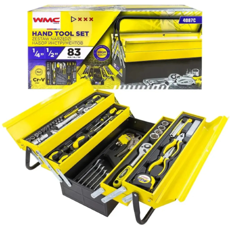Набір інструментів 83 предметів WMC TOOLS 4087C Набір інструментів 83 предметів WMC TOOLS 4087C