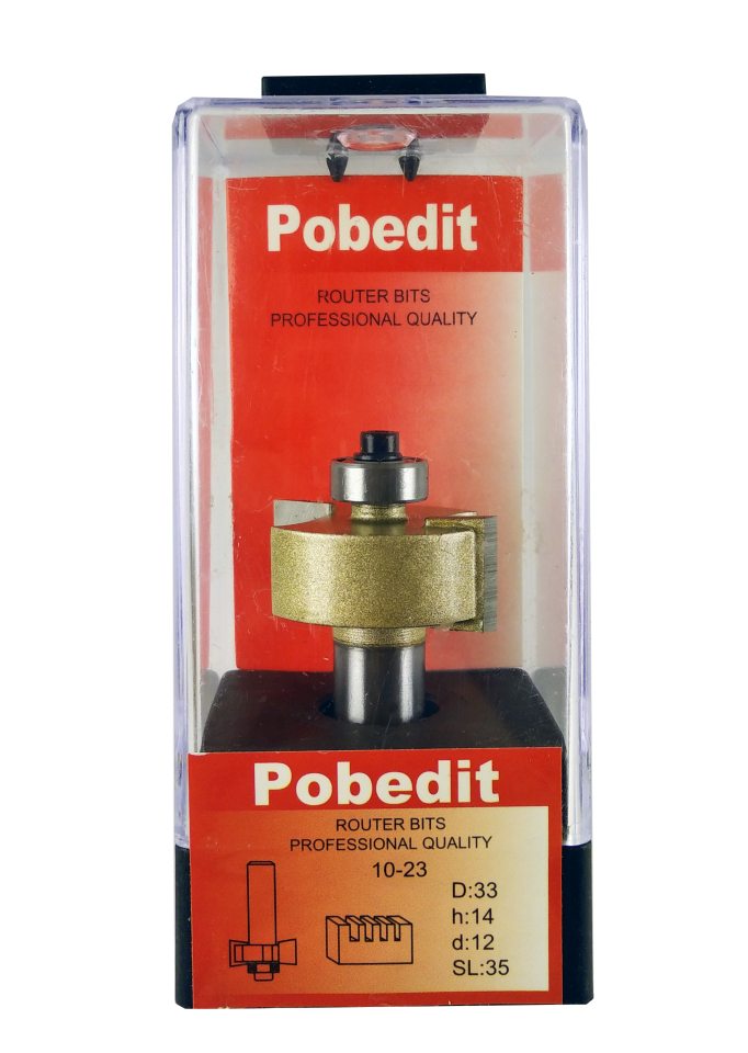 Фреза для выборки четверти D-33 мм, H-14 мм, d-12 мм Pobedit P-1023-12-14 Фреза для выборки четверти D-33 мм, H-14 мм, d-12 мм Pobedit P-1023-12-14