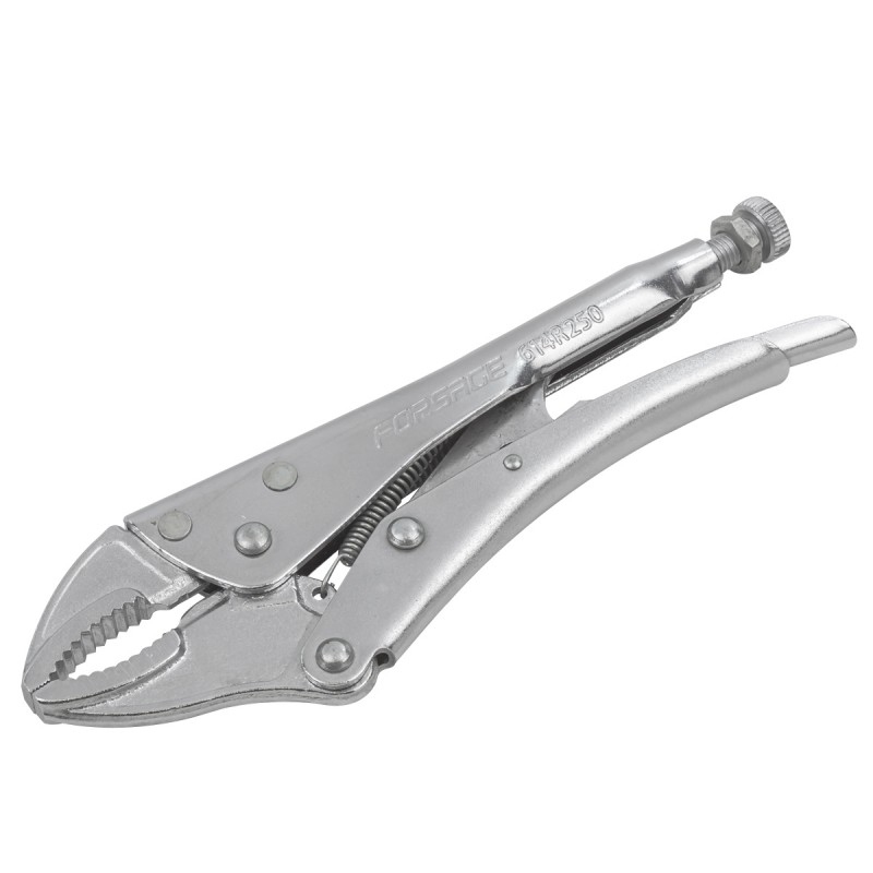 Зажим гейферный "прямой захват" 10"-250мм, на блистере Forsage WMC TOOLS F-614R250 Зажим гейферный "прямой захват" 10"-250мм, на блистере Forsage WMC TOOLS F-614R250
