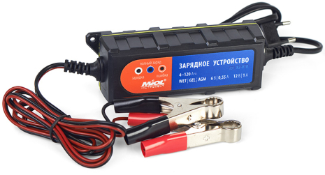 Зарядний пристрій 0.55A/1A 6V/12V MIOL 82-010 Зарядний пристрій 0.55A/1A 6V/12V MIOL 82-010
