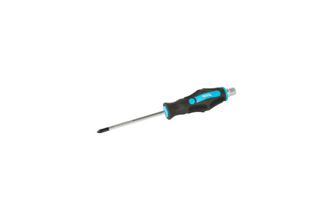 Отвёртка ударная крестовая магнитная EXTERNAL HEX PH1х100 мм ручка с TPR покрытием MASTERTOOL 49-6110 Отвёртка ударная крестовая магнитная EXTERNAL HEX PH1х100 мм ручка с TPR покрытием MASTERTOOL 49-6110
