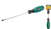 Отвёртка шлицевая магнитная HEXAGON SL6х150 мм ручка с TPR покрытием MASTERTOOL 45-8615 Отвёртка шлицевая магнитная HEXAGON SL6х150 мм ручка с TPR покрытием MASTERTOOL 45-8615
