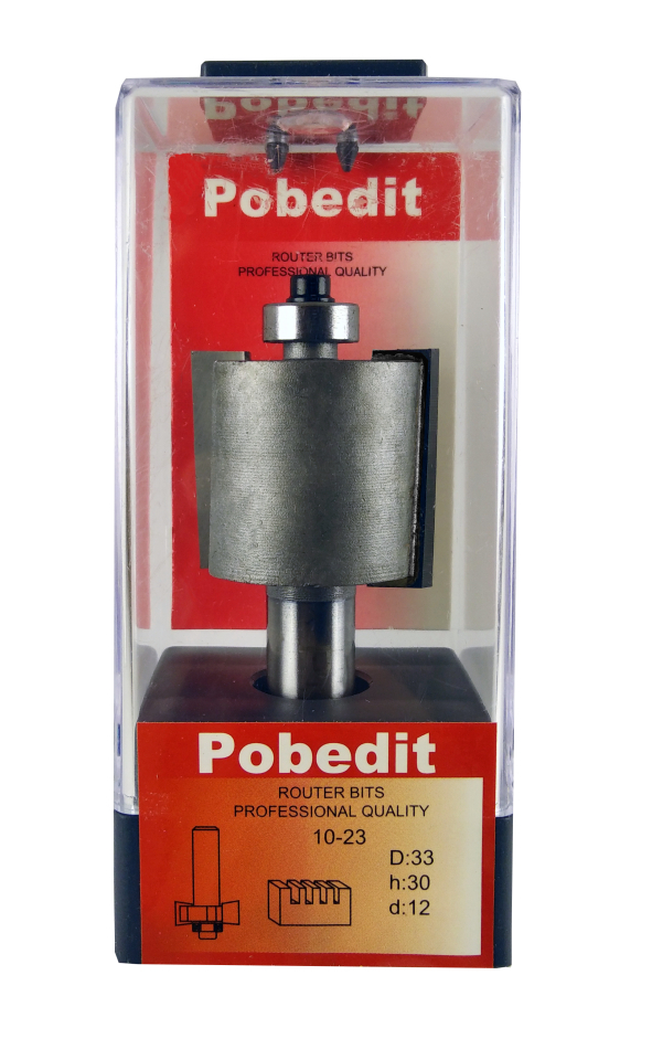Фреза для выборки четверти D-33 мм, H-30 мм, d-12 мм Pobedit P-1023-12-30 Фреза для выборки четверти D-33 мм, H-30 мм, d-12 мм Pobedit P-1023-12-30