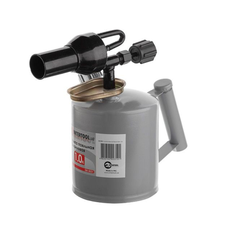 Лампа паяльная бензиновая 1.0 л INTERTOOL GB-0031 Лампа паяльная бензиновая 1.0 л INTERTOOL GB-0031